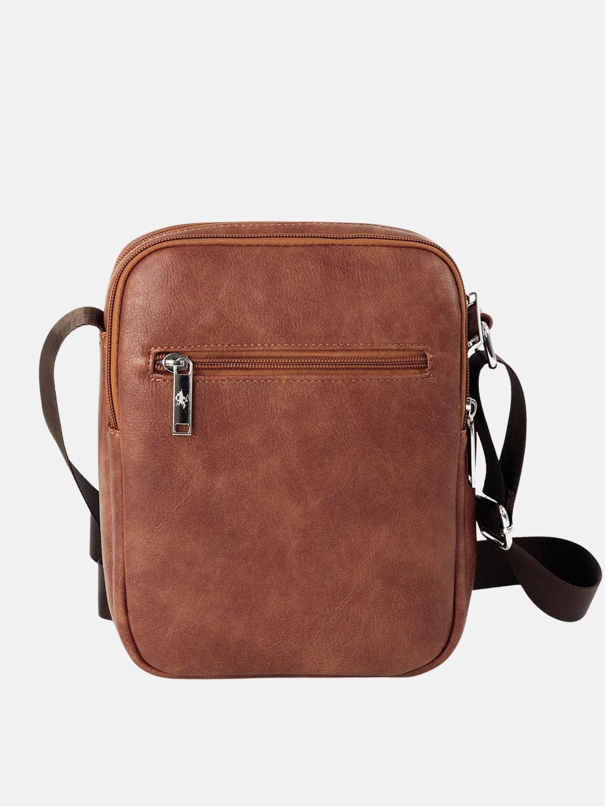 POLO PONY CROSSOVER BAG BROWN – BEVERLY HILLS POLO CLUB