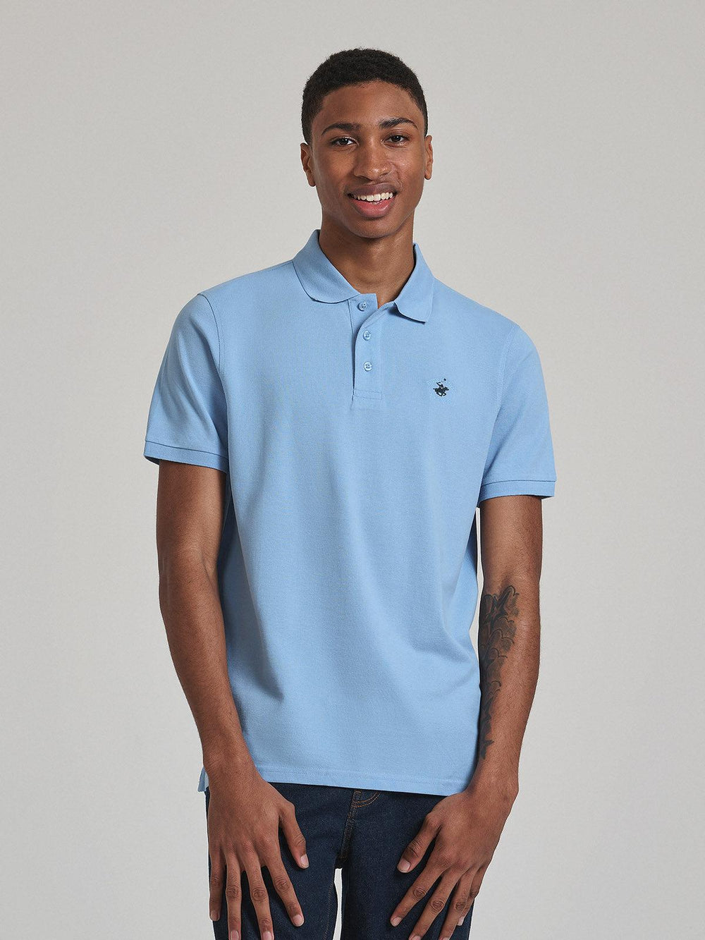 POLO PONY POLO SHIRT BLUE SKY – BEVERLY HILLS POLO CLUB